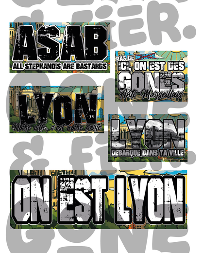 Stickers Summer Gone & Fier inspirés de Lyon