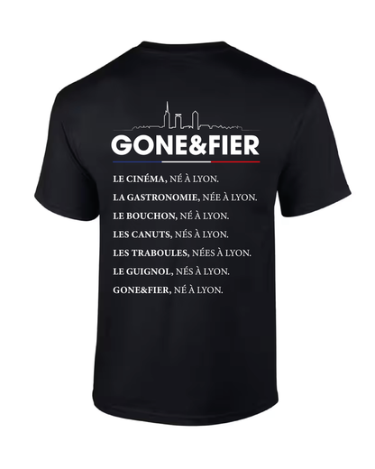 T-shirt Skyline Gone & Fier marque streetwear lyonnaise