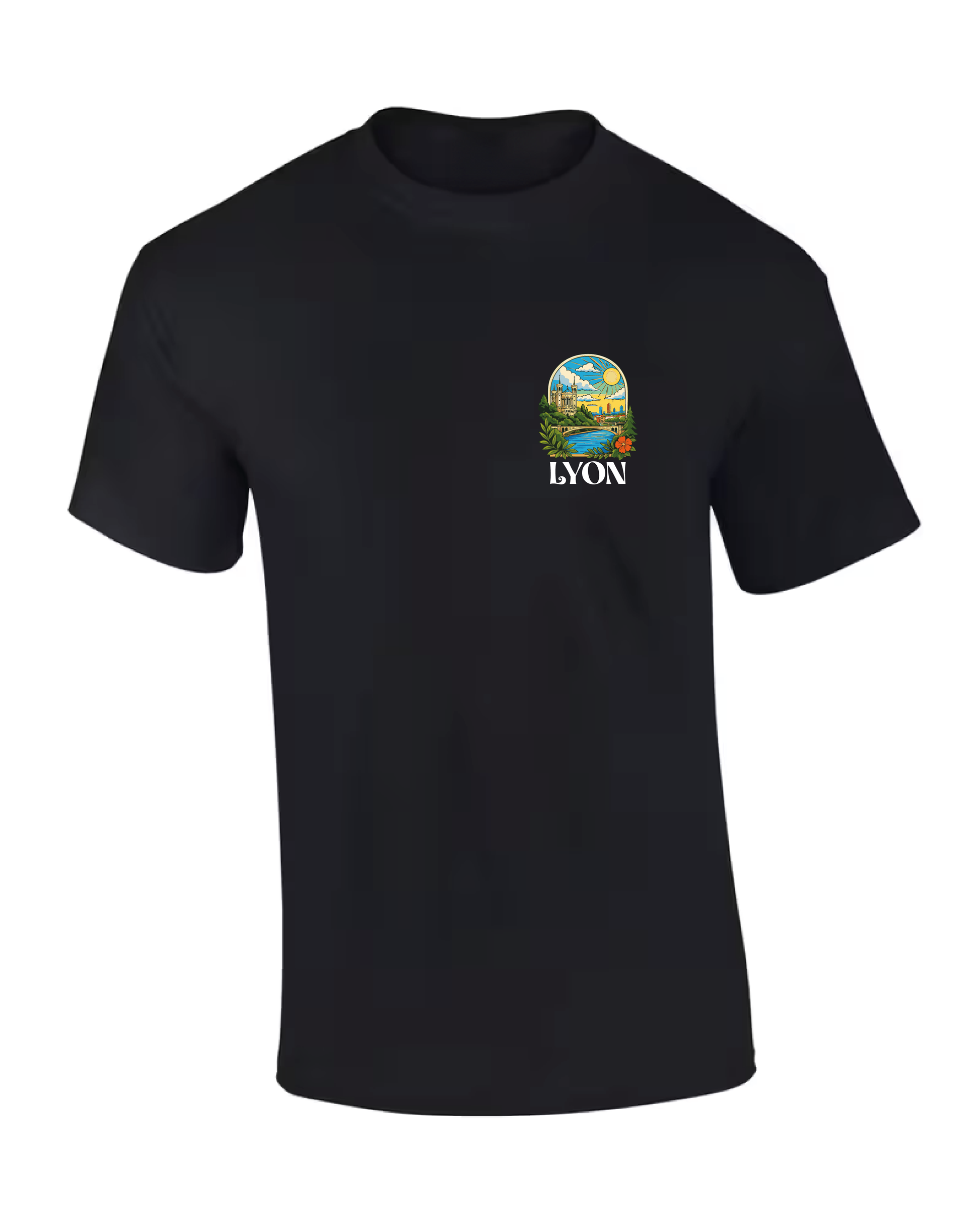 T-shirt Summer Noir Gone & Fier marque streetwear lyonnaise